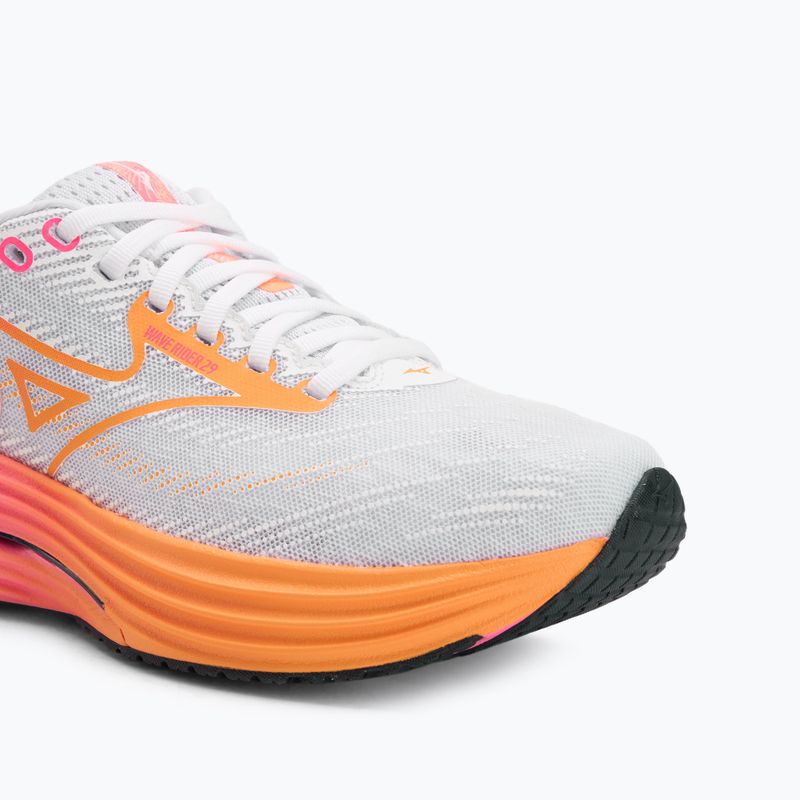 Running shoes Mizuno Wave Rider 28 white/tang orange/pink tetra 7