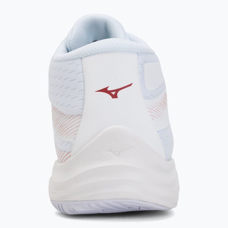 Women's volleyball shoes Mizuno Lightning Select Mid white/rose elegance/lava falls 6