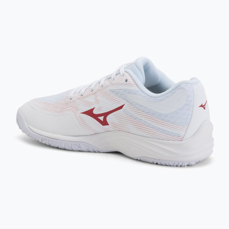 Women's volleyball shoes Mizuno Lightning Select white/rose elegance/lava falls 3