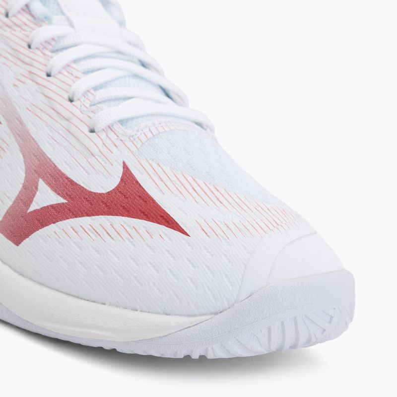 Women's volleyball shoes Mizuno Lightning Select white/rose elegance/lava falls 7