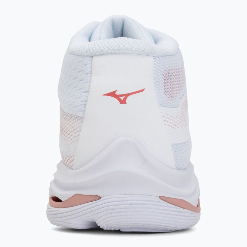 Women's volleyball shoes Mizuno Wave Lightning Pro Mid white/rose elegance/lava falls 6