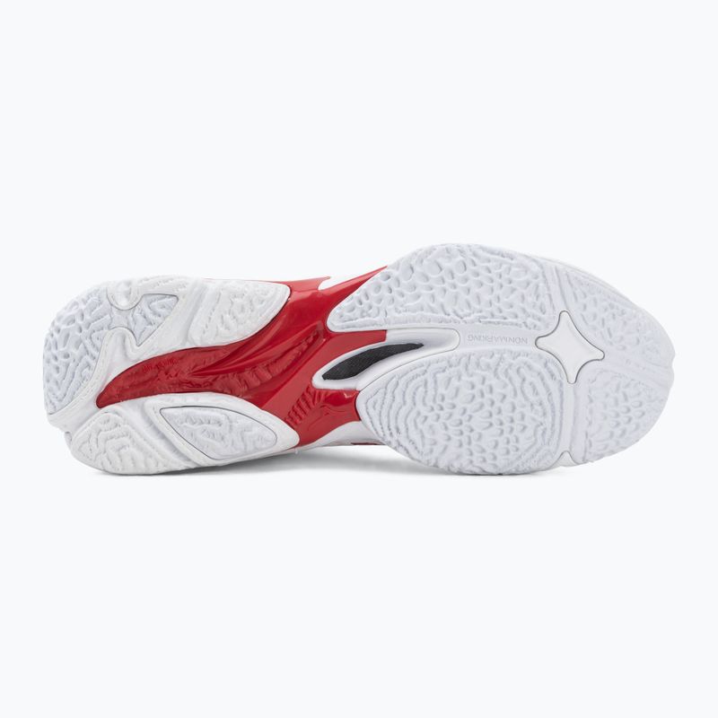 Women's volleyball shoes Mizuno Wave Lightning Elite Mid white/rose elegance/lava falls 4