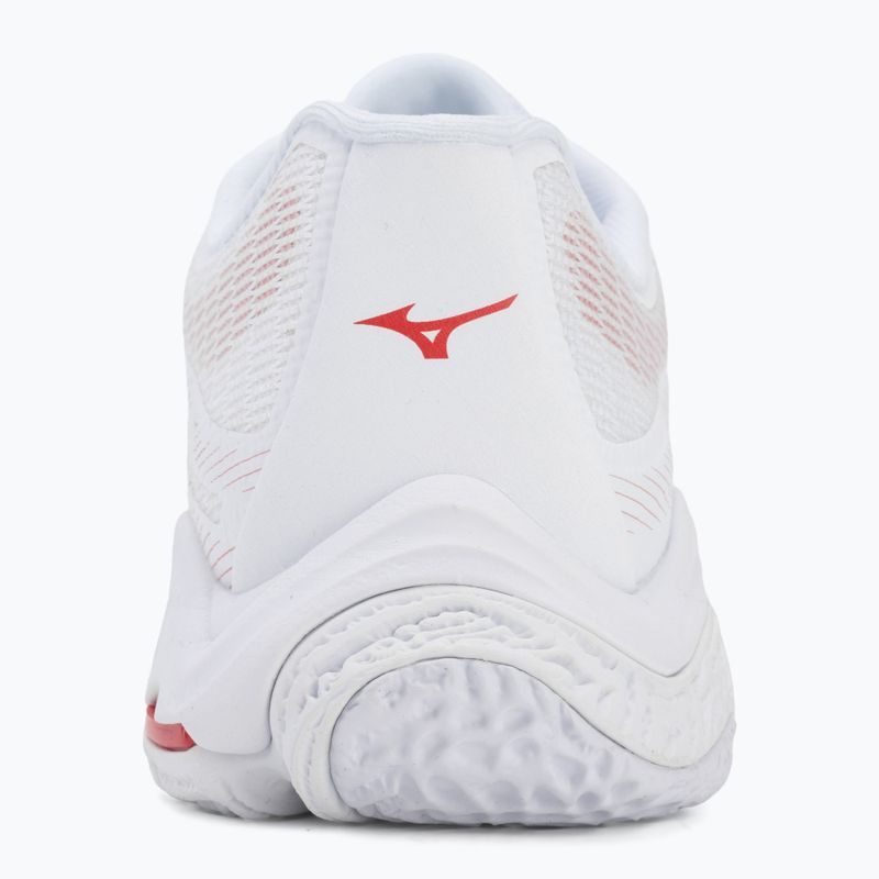 Women's volleyball shoes Mizuno Wave Lightning Elite white/rose elegance/lava falls 6