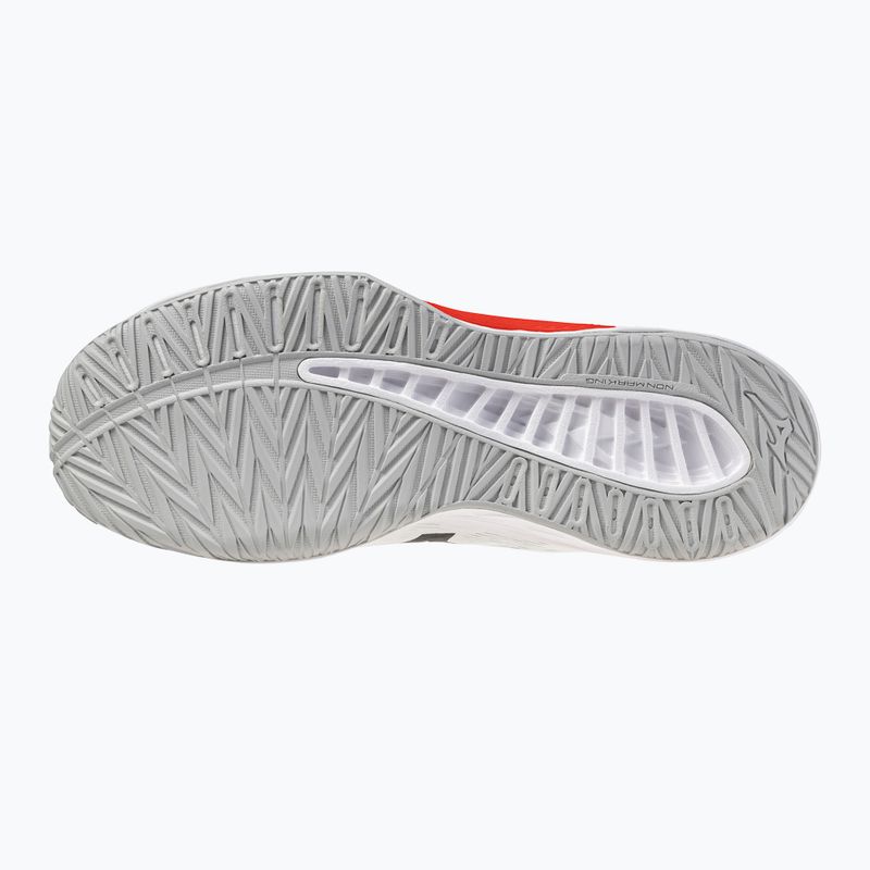 Volleyball shoes Mizuno Lightning Select Mid white/black/fiery red 2
