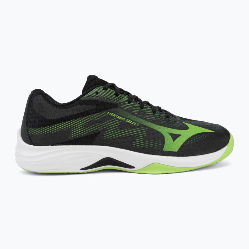 Volleyball shoes Mizuno Lightning Select black/jasmine green 2
