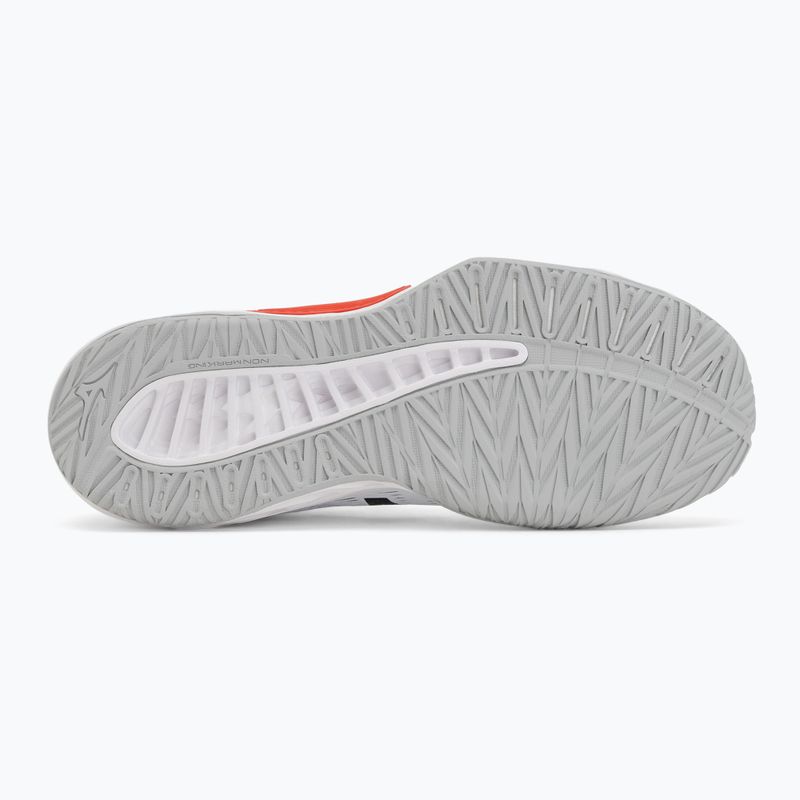 Volleyball shoes Mizuno Lightning Select white/black/fiery red 4