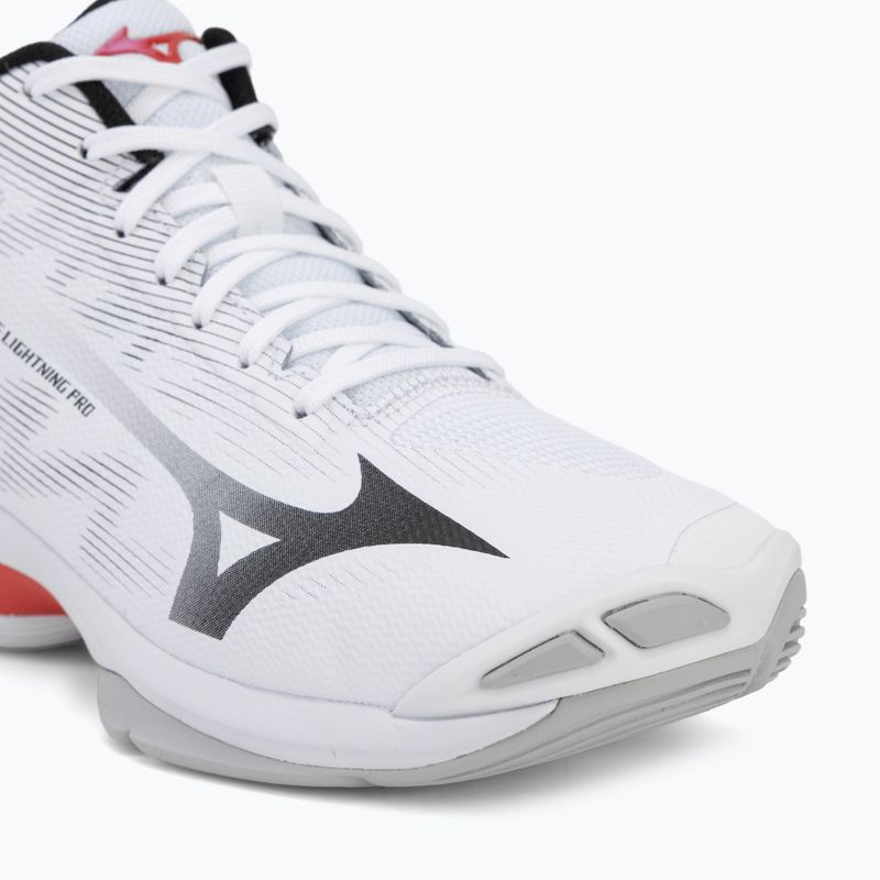 Volleyball shoes Mizuno Wave Lightning Pro Mid white/black/fiery red 7