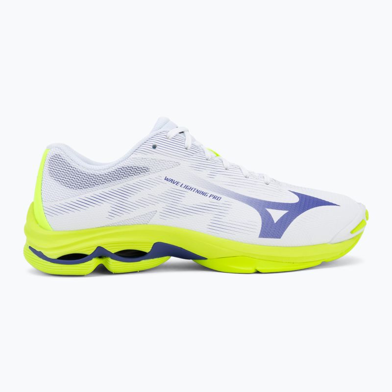 Volleyball shoes Mizuno Wave Lightning Pro white/lighting yellow/dazzling blue 2
