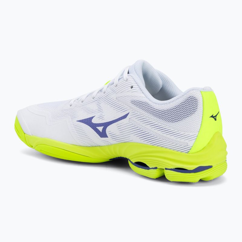 Volleyball shoes Mizuno Wave Lightning Pro white/lighting yellow/dazzling blue 3