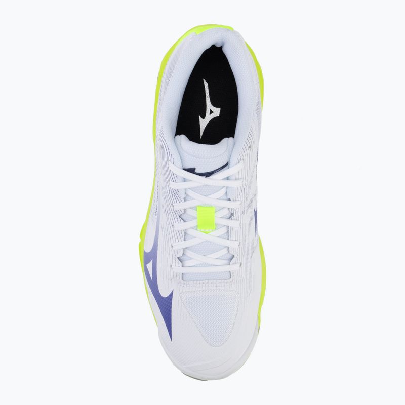 Volleyball shoes Mizuno Wave Lightning Pro white/lighting yellow/dazzling blue 5