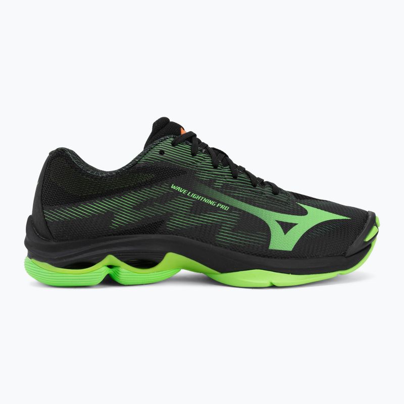 Volleyball shoes Mizuno Wave Lightning Pro black/gloving apple/mandarin orange 2