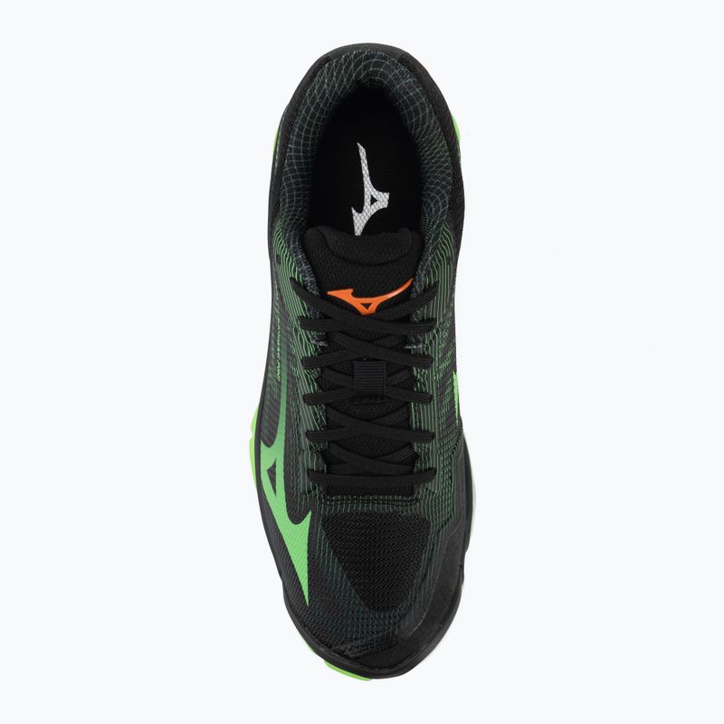 Volleyball shoes Mizuno Wave Lightning Pro black/gloving apple/mandarin orange 5