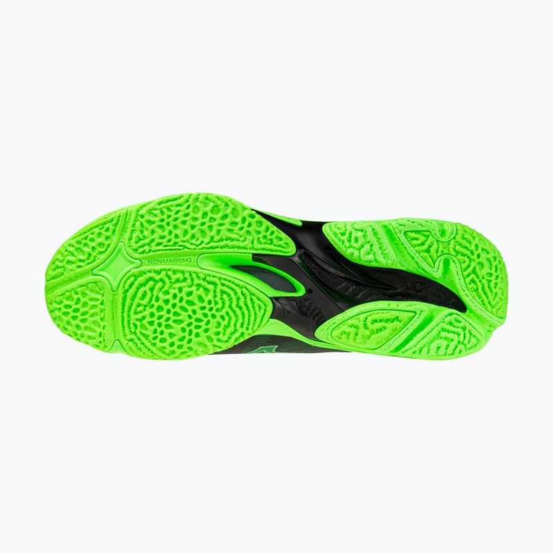 Volleyball shoes Mizuno Wave Lightning Elite Mid black/glowing apple/mandarin orange 4