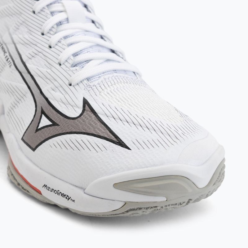 Volleyball shoes Mizuno Wave Lightning Elite Mid white/black/fiery red 7