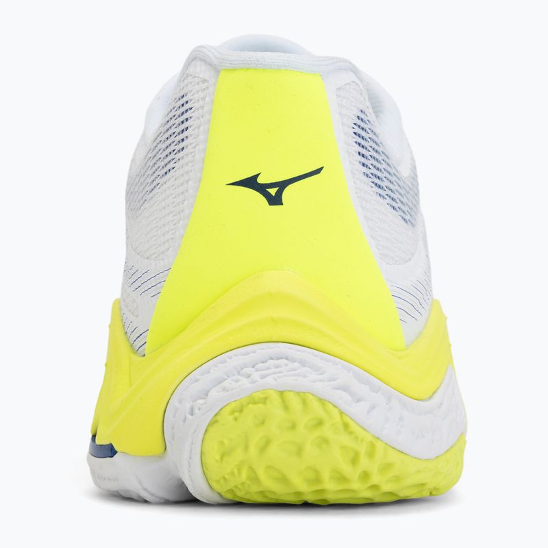 Volleyball shoes Mizuno Wave Lightning Elite white/lighting yellow/dazzling blue 6