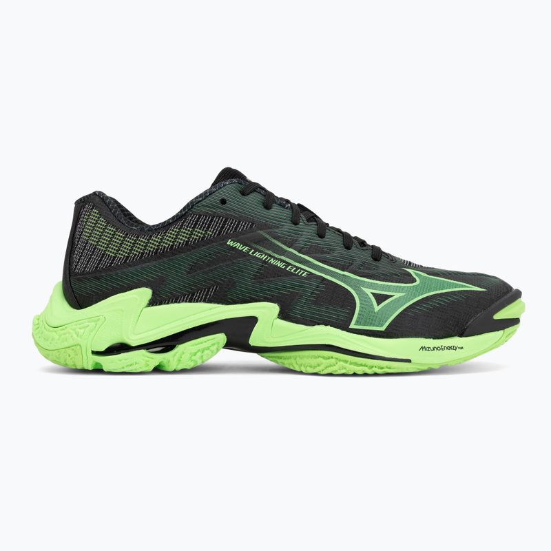 Volleyball shoes Mizuno Wave Lightning Elite black/glowing apple/mandarin orange 2