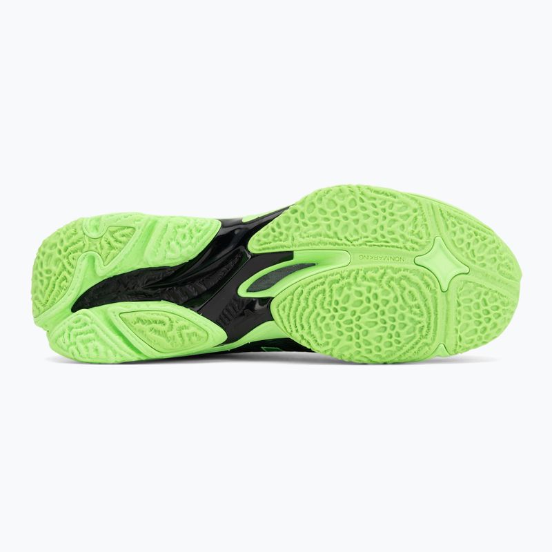 Volleyball shoes Mizuno Wave Lightning Elite black/glowing apple/mandarin orange 4