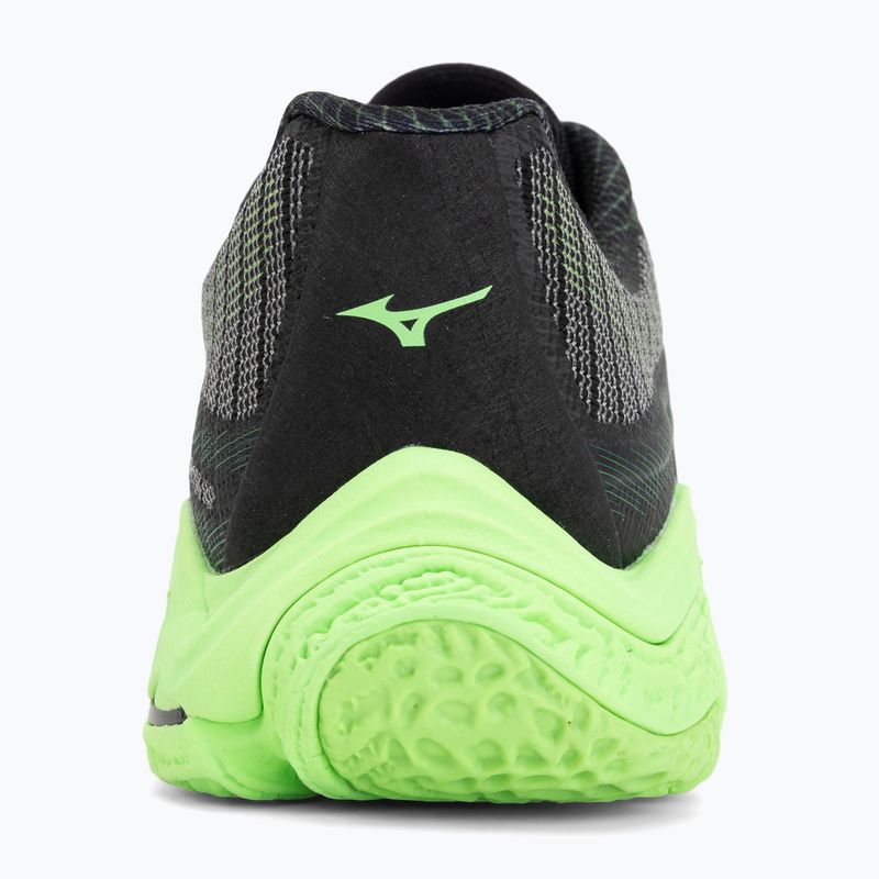 Volleyball shoes Mizuno Wave Lightning Elite black/glowing apple/mandarin orange 6
