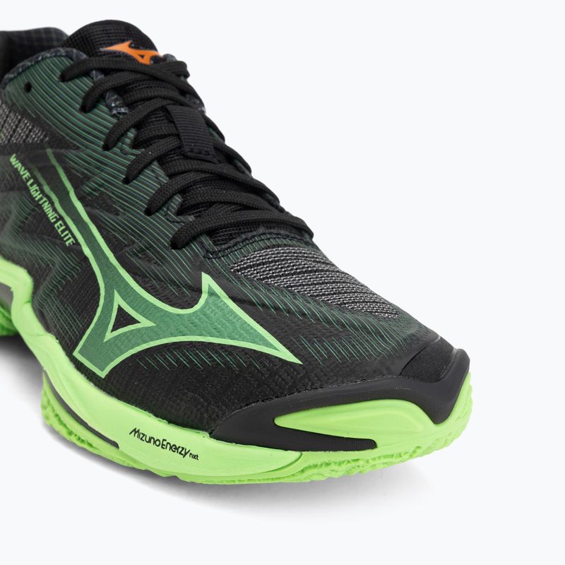 Volleyball shoes Mizuno Wave Lightning Elite black/glowing apple/mandarin orange 7