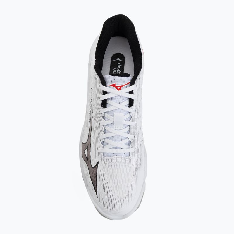 Volleyball shoes Mizuno Wave Lightning Elite white/black/fiery red 5