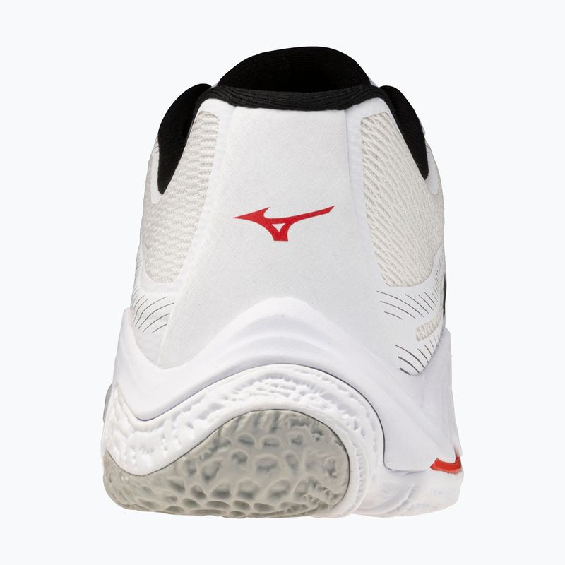 Volleyball shoes Mizuno Wave Lightning Elite white/black/fiery red 3