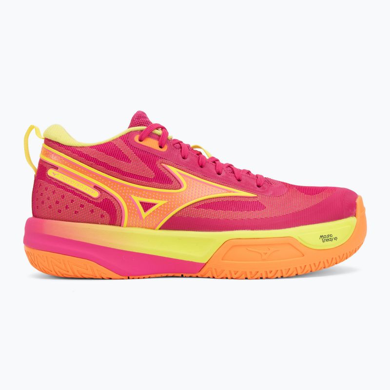 Volleyball shoes Mizuno Neo Jump pink tetra/fortune yellow/light 2
