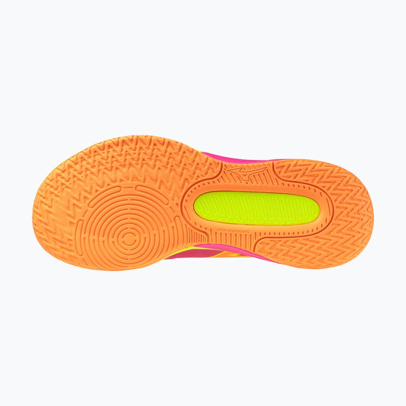 Volleyball shoes Mizuno Neo Jump pink tetra/fortune yellow/light 3