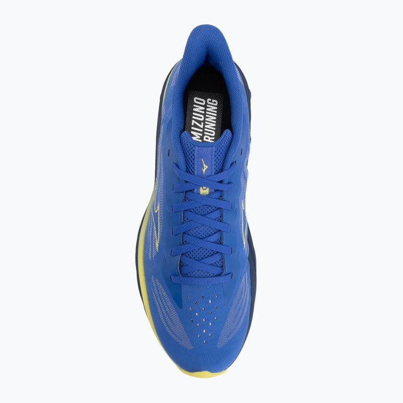 Men's running shoes Mizuno Wave Skyrise 7 dazzling blue/fortune yellow/estate blue 5