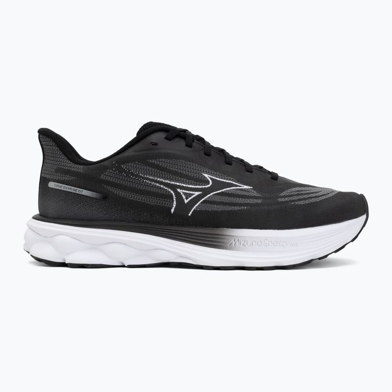 Men's running shoes Mizuno Wave Skyrise 7 black/white/iron gate 2