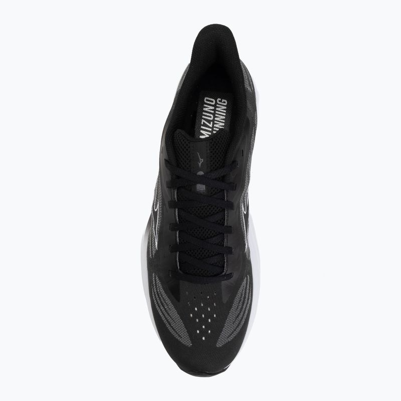 Men's running shoes Mizuno Wave Skyrise 7 black/white/iron gate 5