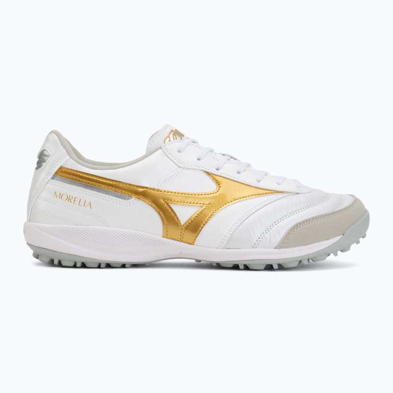 Football boots Mizuno Morelia Sala Elite TF white/football gold/galaxy silver 2