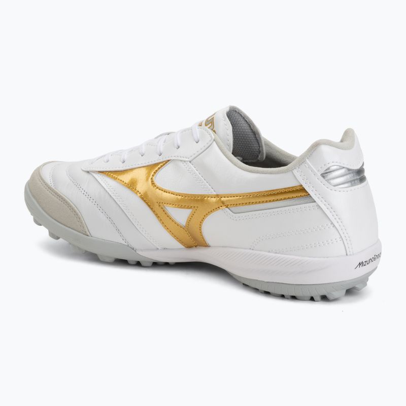 Football boots Mizuno Morelia Sala Elite TF white/football gold/galaxy silver 3