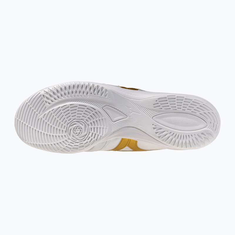 Football boots Mizuno Morelia Sala Elite IN white/football gold/galaxy sil 2