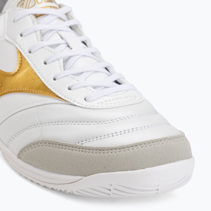 Football boots Mizuno Morelia Sala Elite IN white/football gold/galaxy sil 7