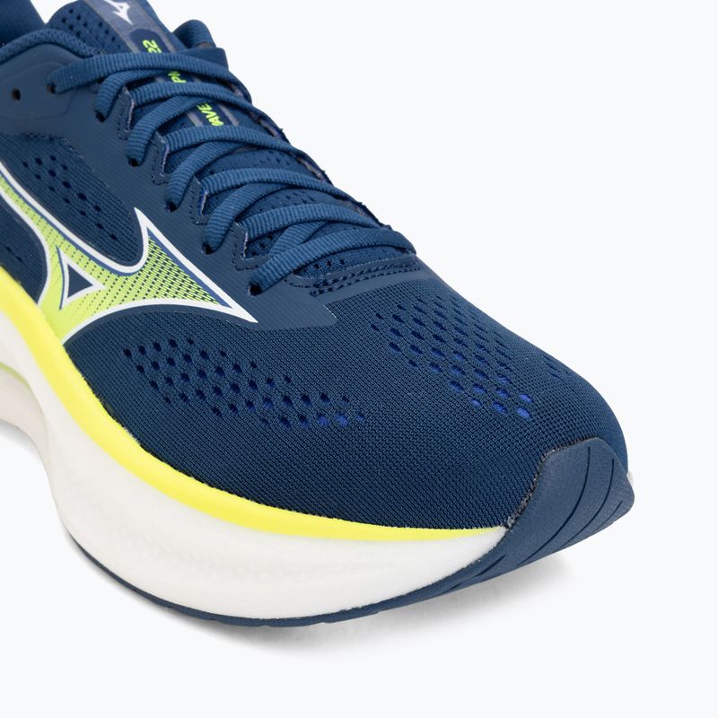 Men's running shoes Mizuno Wave Inspire 22 estate blue/lightning yellow 7