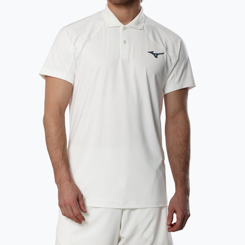 Men's T-shirt Mizuno Stargazer Shadow Polo white