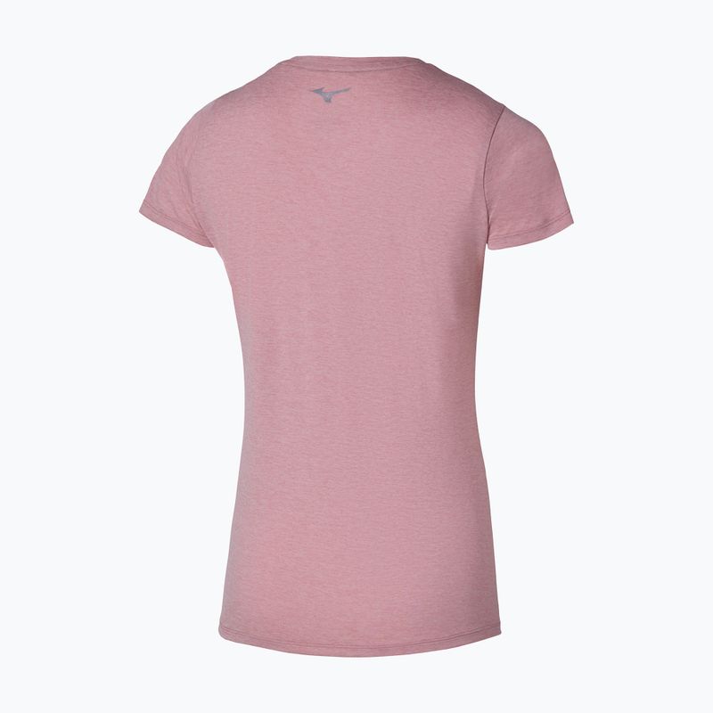 Women's running top Mizuno Core Tee rose elegance 2