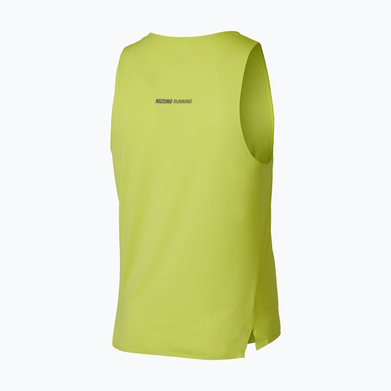 Men's running top Mizuno Tech Light Tank lightning yellow 3