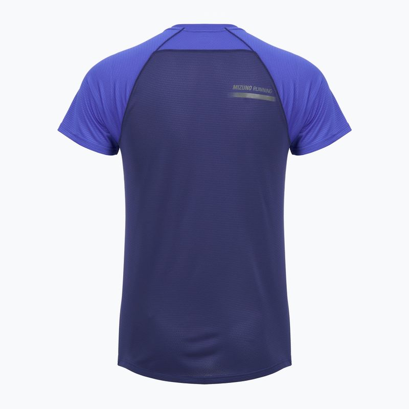 Men's running top Mizuno Active DryAeroFlow Tee dazzling blue 2