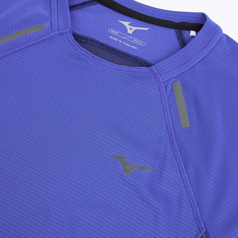 Men's running top Mizuno Active DryAeroFlow Tee dazzling blue 3