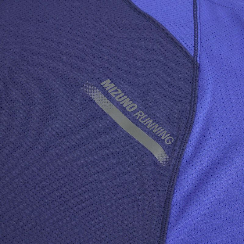Men's running top Mizuno Active DryAeroFlow Tee dazzling blue 4