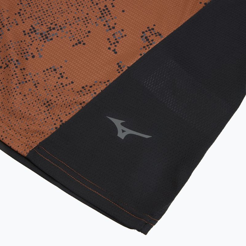 Men's running top Mizuno Active DryAeroFlow Graphic copper brown 3