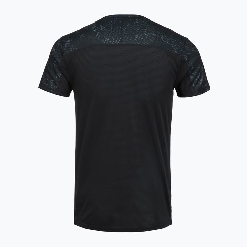 Men's running top Mizuno Active DryAeroFlow Graphic black/gray 2