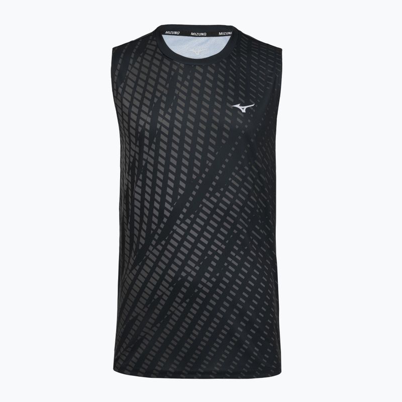 Men's running top Mizuno Core Graphic Sleeveless black/gray