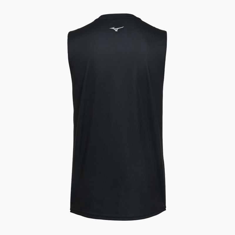 Men's running top Mizuno Core Graphic Sleeveless black/gray 2