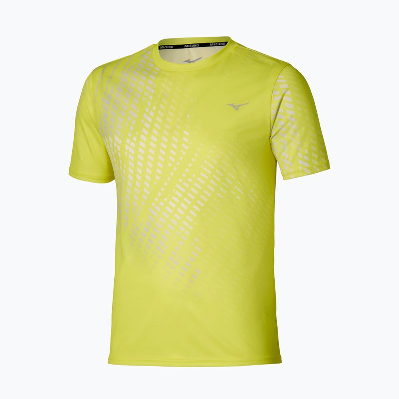 Men's running top Mizuno Core Graphic Tee lightning yellow
