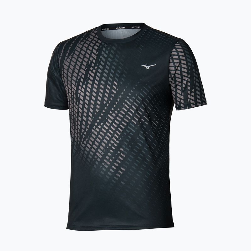 Men's running top Mizuno Core Graphic Tee black/gray