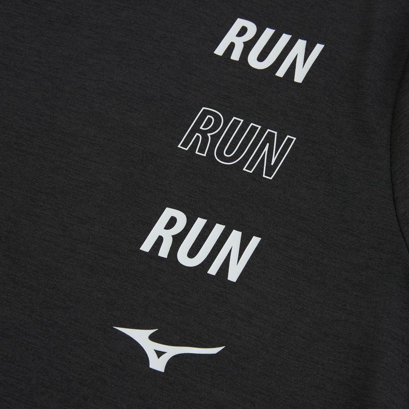 Men's running shirt Mizuno Core Run Short Sleeve Tee black 3