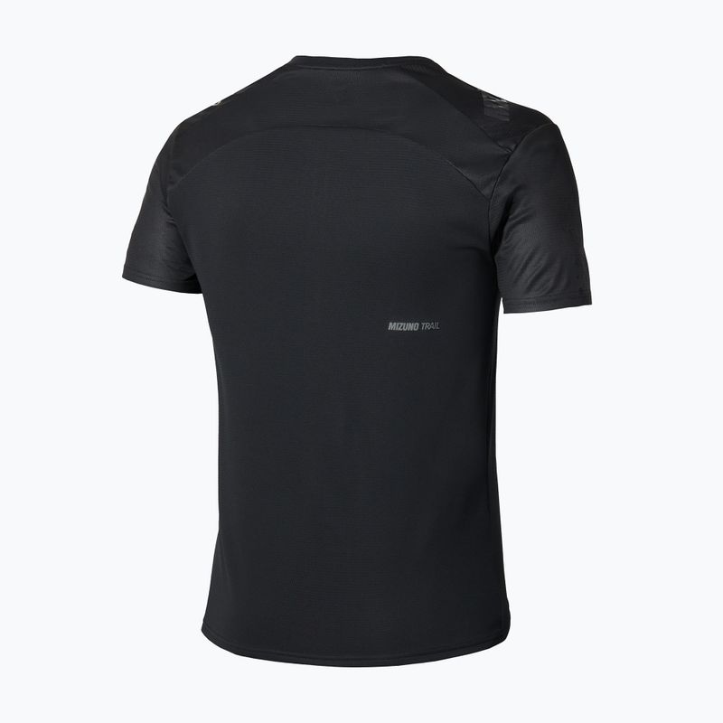 Men's running top Mizuno Trail Graphic Tee black 2