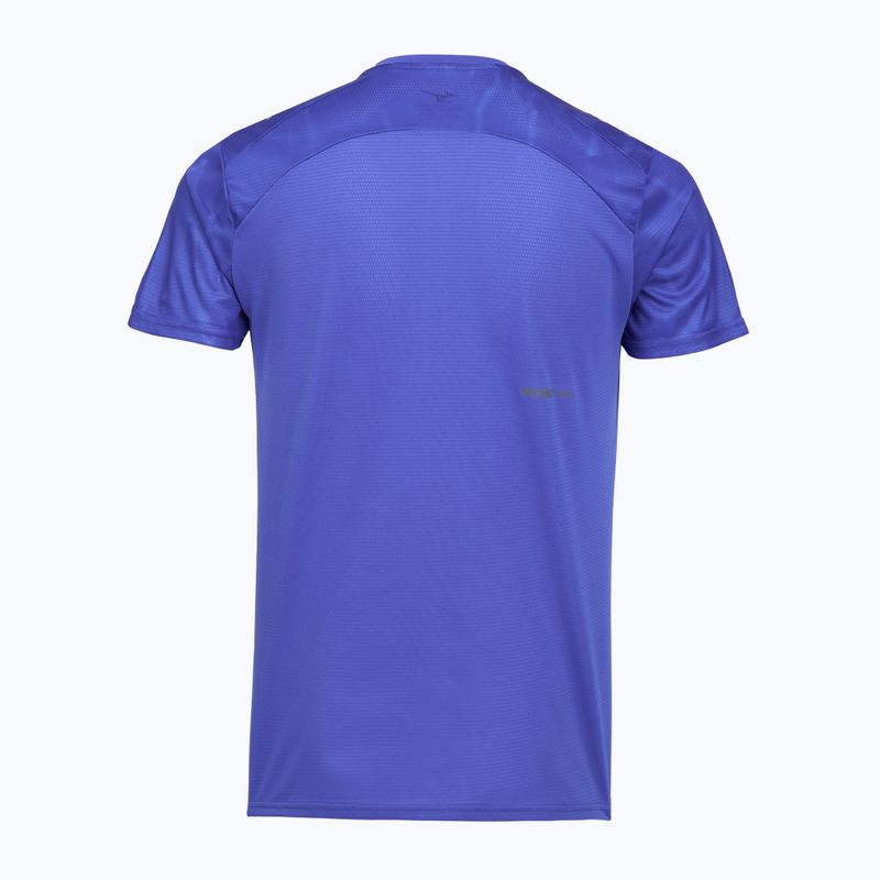 Men's running top Mizuno Trail Graphic Tee dazzling blue 2
